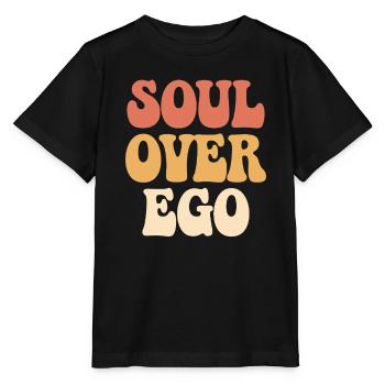 Citation de spiritualité inspirante de l’âme sur l’ego - T-shirt bio MINI CREATOR Stanley/Stella Enfant - noir - Devant - Mikhail (115cm)