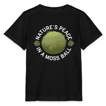 Kokedama Moss Ball Plants Japanese Gardening - Stanley/Stella MINI CREATOR Kids’ T-Shirt - black - Front - Mikhail (115cm)