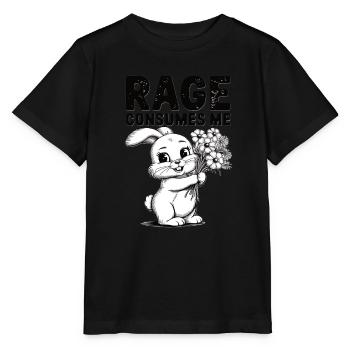 Rage Consumes Me Rabbit - Stanley/Stella MINI CREATOR Kids’ T-Shirt - black - Front - Mikhail (115cm)