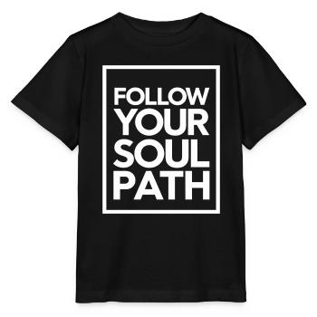 Follow Your Soul Path Inspiring - Stanley/Stella MINI CREATOR Kids’ T-Shirt - black - Front - Mikhail (115cm)