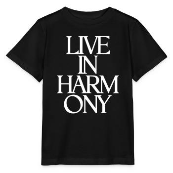 Living in harmony Inspiring - Stanley/Stella MINI CREATOR Kids’ T-Shirt - black - Front - Mikhail (115cm)