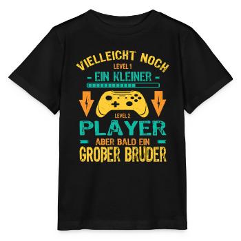 Only child complete I'll soon be a big brother - Stanley/Stella MINI CREATOR Kids’ T-Shirt - black - Front - Mikhail (115cm)