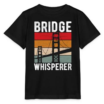 Ingénieur des ponts Construction de ponts - T-shirt bio MINI CREATOR Stanley/Stella Enfant - noir - Devant - Mikhail (115cm)