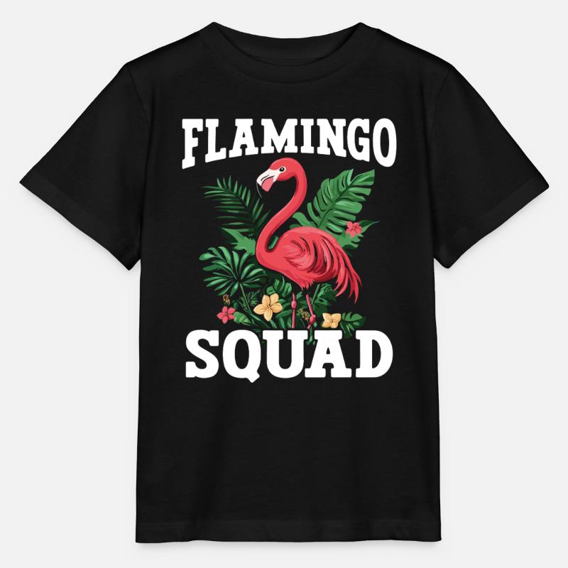 Flamingo Squad - Stanley/Stella Kinder T-Shirt MINI CREATOR - Schwarz