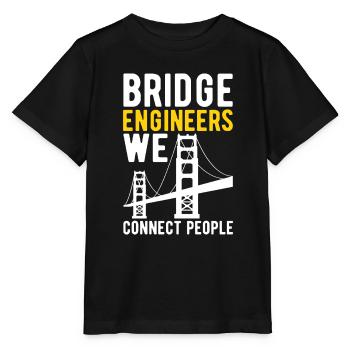 Ingénieur des ponts Construction de ponts - T-shirt bio MINI CREATOR Stanley/Stella Enfant - noir - Devant - Mikhail (115cm)
