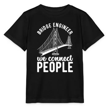 Ingénieur des ponts Construction de ponts - T-shirt bio MINI CREATOR Stanley/Stella Enfant - noir - Devant - Mikhail (115cm)