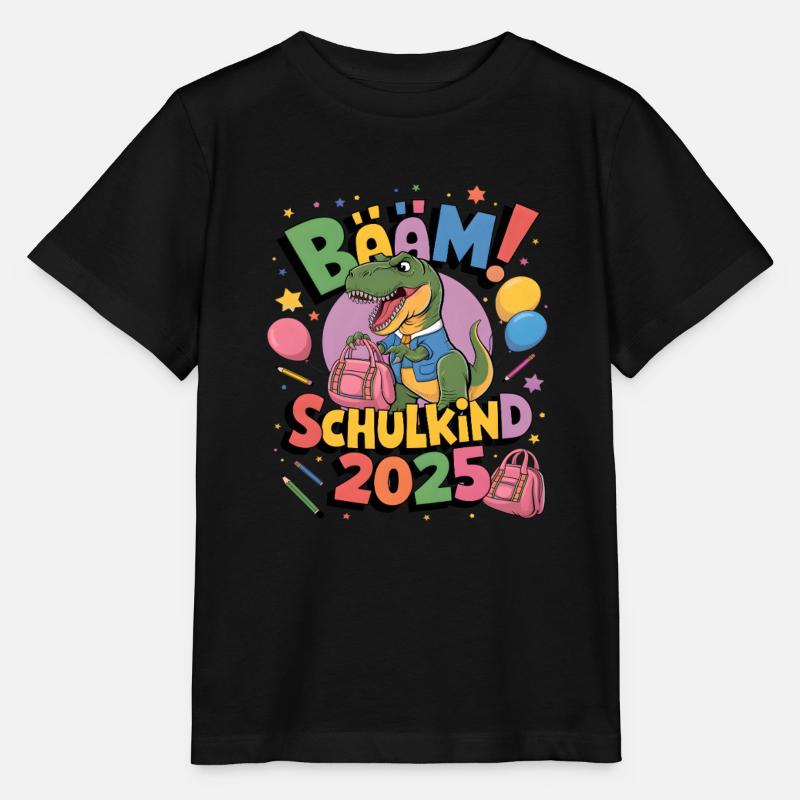 Schulkind 2025 Einschulung Schulanfang - Stanley/Stella Kinder T-Shirt MINI CREATOR  - Schwarz