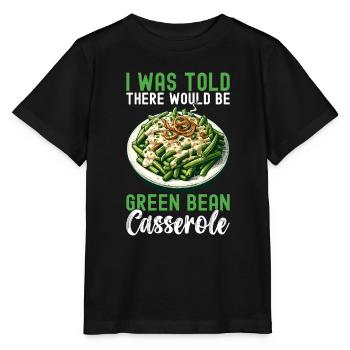 Casserole de haricots verts - T-shirt bio MINI CREATOR Stanley/Stella Enfant - noir - Devant - Mikhail (115cm)