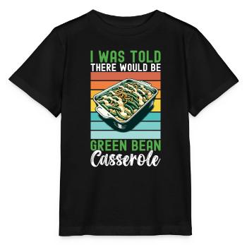 Casserole de haricots verts - T-shirt bio MINI CREATOR Stanley/Stella Enfant - noir - Devant - Mikhail (115cm)