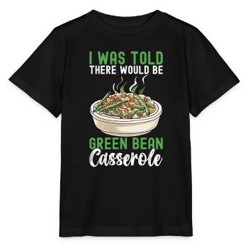 Casserole de haricots verts - T-shirt bio MINI CREATOR Stanley/Stella Enfant - noir - Devant - Mikhail (115cm)