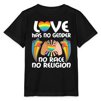 Nice "Against Racism" - Stanley/Stella MINI CREATOR Kids’ T-Shirt - black - Front - Mikhail (115cm)