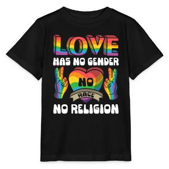 Nice "Against Racism" - Stanley/Stella MINI CREATOR Kids’ T-Shirt - black - Front - Mikhail (115cm)