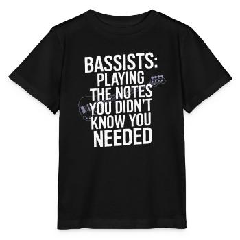 Bass Gitarrist Musiker Gear Funk Rock Jazz - Stanley/Stella Kinder T-Shirt MINI CREATOR  - Schwarz - Vorne - Mikhail (115cm)