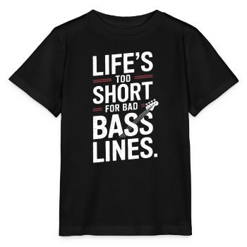 Bass Gitarrist Musiker Gear Funk Rock Jazz - Stanley/Stella Kinder T-Shirt MINI CREATOR  - Schwarz - Vorne - Mikhail (115cm)