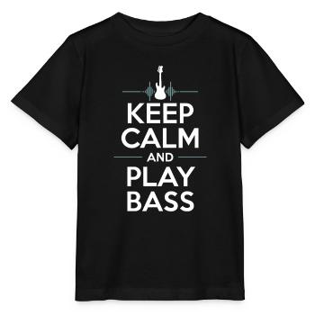 Bass Gitarrist Musiker Gear Funk Rock Jazz - Stanley/Stella Kinder T-Shirt MINI CREATOR  - Schwarz - Vorne - Mikhail (115cm)