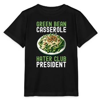 Casserole de haricots verts - T-shirt bio MINI CREATOR Stanley/Stella Enfant - noir - Devant - Mikhail (115cm)