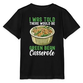 Casserole de haricots verts - T-shirt bio MINI CREATOR Stanley/Stella Enfant - noir - Devant - Mikhail (115cm)