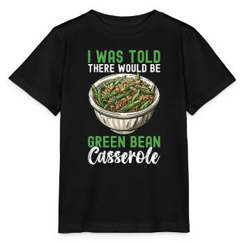 Casserole de haricots verts - T-shirt bio MINI CREATOR Stanley/Stella Enfant - noir - Devant - Mikhail (115cm)