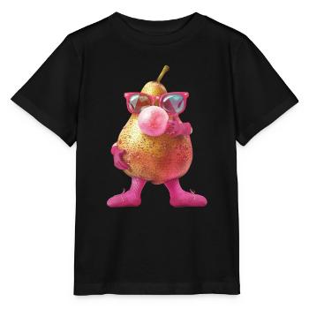 Birne - Stanley/Stella Kinder T-Shirt MINI CREATOR  - Schwarz - Vorne - Mikhail (115cm)