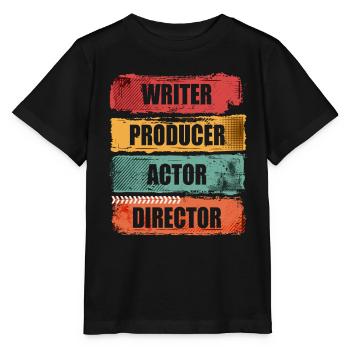 Scahuspieler, Autor, Produzent, Regisseur, - Stanley/Stella Kinder T-Shirt MINI CREATOR  - Schwarz - Vorne - Mikhail (115cm)