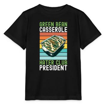 Casserole de haricots verts - T-shirt bio MINI CREATOR Stanley/Stella Enfant - noir - Devant - Mikhail (115cm)