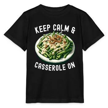 Casserole de haricots verts - T-shirt bio MINI CREATOR Stanley/Stella Enfant - noir - Devant - Mikhail (115cm)