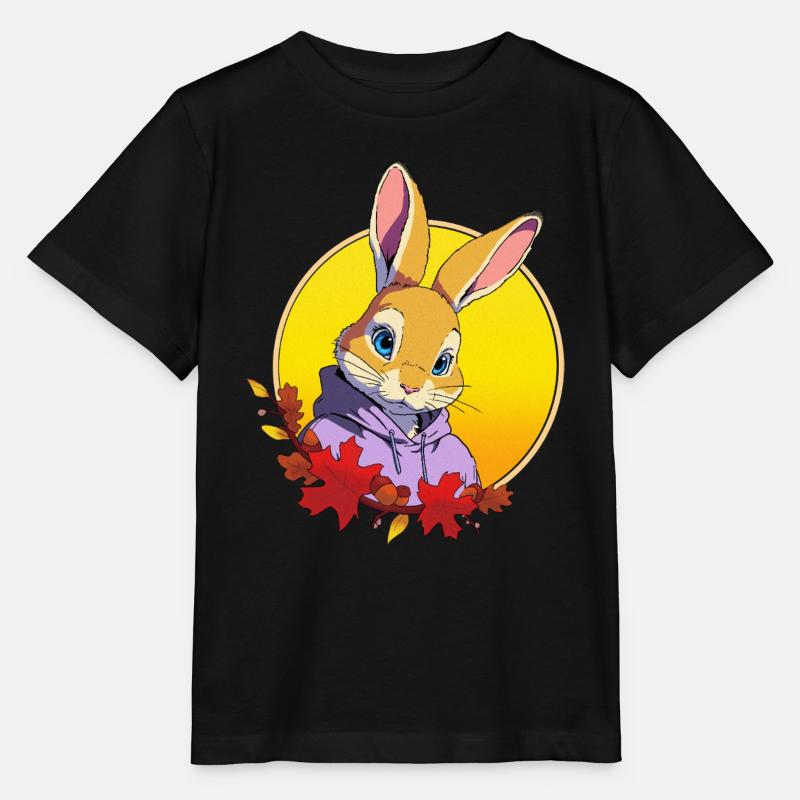 Conception de lapin - T-shirt bio MINI CREATOR Stanley/Stella Enfant - noir