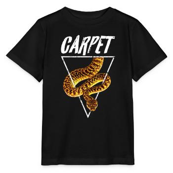 Carpet Python Retro Snake Owner - Stanley/Stella MINI CREATOR Kids’ T-Shirt - black - Front - Mikhail (115cm)
