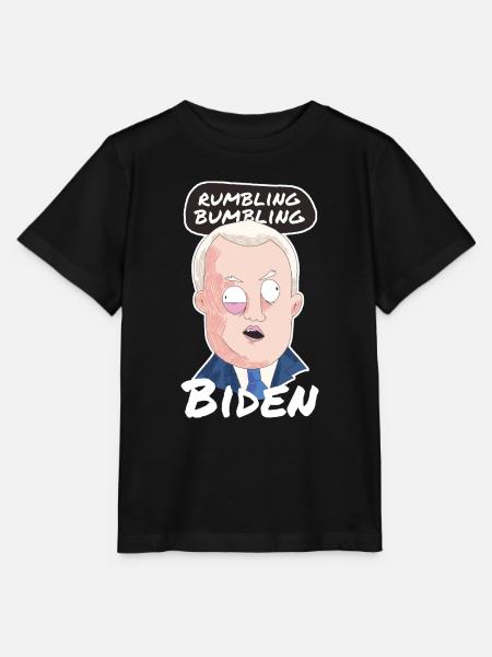 Grollender unbeholfener Joe Biden - Stanley/Stella Kinder T-Shirt MINI CREATOR  - Schwarz