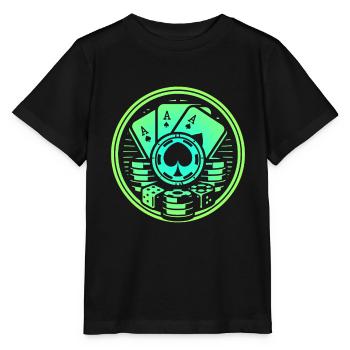 Pokern - Stanley/Stella Kinder T-Shirt MINI CREATOR  - Schwarz - Vorne - Mikhail (115cm)