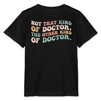 Nicht diese Art von Arzt Die andere Art von Arzt - Stanley/Stella Kinder T-Shirt MINI CREATOR  - Schwarz - Vorne - Mikhail (115cm)