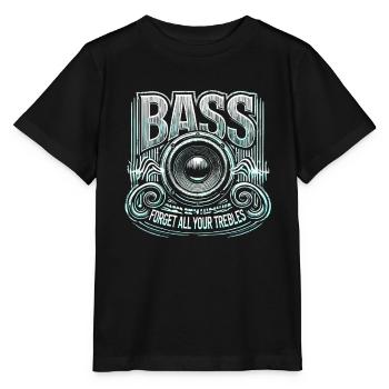 Bass Vergiss alle deine Höhen - Stanley/Stella Kinder T-Shirt MINI CREATOR  - Schwarz - Vorne - Mikhail (115cm)