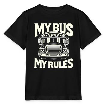 Mein Bus Meine Regeln - Stanley/Stella Kinder T-Shirt MINI CREATOR  - Schwarz - Vorne - Mikhail (115cm)