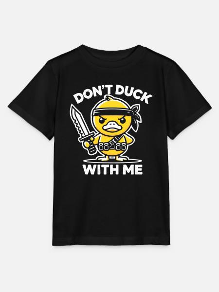 Duck dich nicht mit mir - Stanley/Stella Kinder T-Shirt MINI CREATOR  - Schwarz