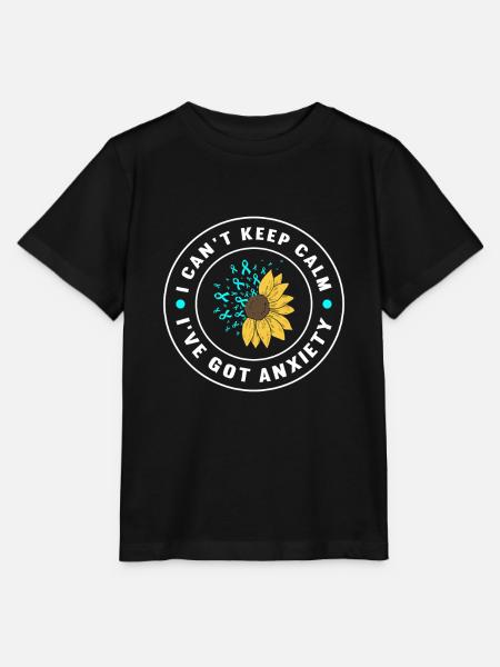 Angststörung Anxiety disorder - Stanley/Stella Kinder T-Shirt MINI CREATOR  - Schwarz