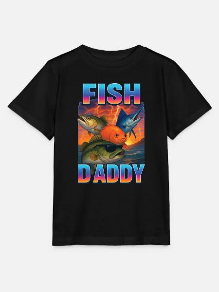Fisch Papa - Stanley/Stella Kinder T-Shirt MINI CREATOR  - Schwarz