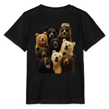 Tragen - Stanley/Stella Kinder T-Shirt MINI CREATOR  - Schwarz - Vorne - Mikhail (115cm)