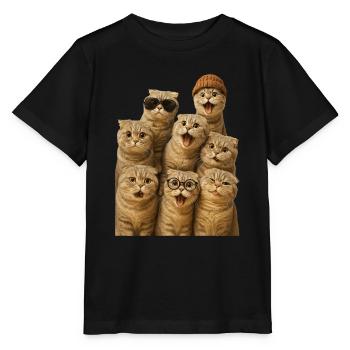 Schottische Faltohr - Stanley/Stella Kinder T-Shirt MINI CREATOR  - Schwarz - Vorne - Mikhail (115cm)