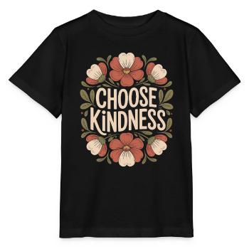 Choisissez la citation inspirante de la gentillesse - T-shirt bio MINI CREATOR Stanley/Stella Enfant - noir - Devant - Mikhail (115cm)