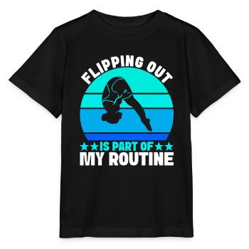 Diving diving board - Stanley/Stella MINI CREATOR Kids’ T-Shirt - black - Front - Mikhail (115cm)