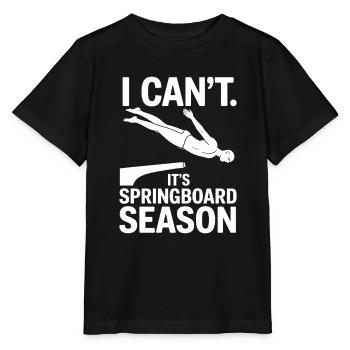 Kunstspringen Turmspringer Sprungbrett - Stanley/Stella Kinder T-Shirt MINI CREATOR  - Schwarz - Vorne - Mikhail (115cm)