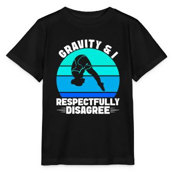 Kunstspringen Turmspringer Sprungbrett - Stanley/Stella Kinder T-Shirt MINI CREATOR  - Schwarz - Vorne - Mikhail (115cm)