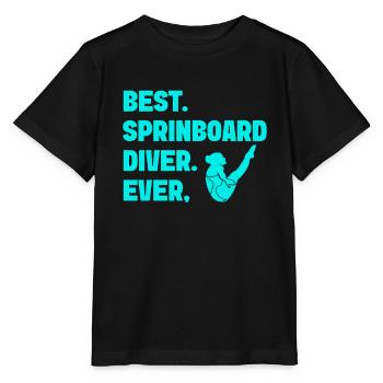 Diving diving board - Stanley/Stella MINI CREATOR Kids’ T-Shirt - black - Front - Mikhail (115cm)