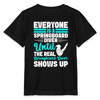 Kunstspringen Turmspringer Sprungbrett - Stanley/Stella Kinder T-Shirt MINI CREATOR  - Schwarz - Vorne - Mikhail (115cm)