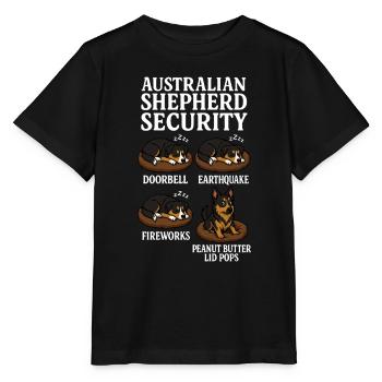 Berger australien - T-shirt bio MINI CREATOR Stanley/Stella Enfant - noir - Devant - Mikhail (115cm)