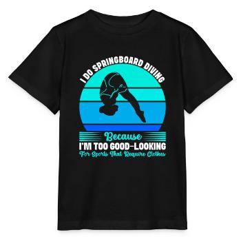 Diving diving board - Stanley/Stella MINI CREATOR Kids’ T-Shirt - black - Front - Mikhail (115cm)