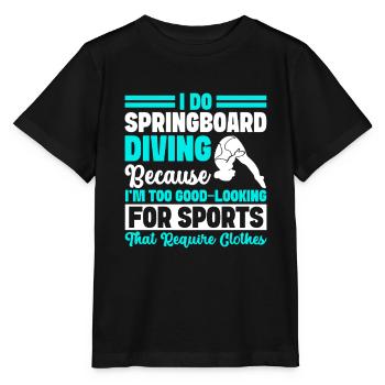 Kunstspringen Turmspringer Sprungbrett - Stanley/Stella Kinder T-Shirt MINI CREATOR  - Schwarz - Vorne - Mikhail (115cm)