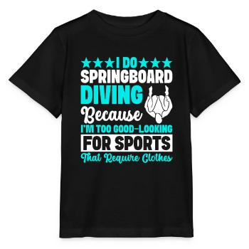 Kunstspringen Turmspringer Sprungbrett - Stanley/Stella Kinder T-Shirt MINI CREATOR  - Schwarz - Vorne - Mikhail (115cm)