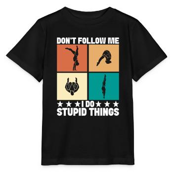Kunstspringen Turmspringer Sprungbrett - Stanley/Stella Kinder T-Shirt MINI CREATOR  - Schwarz - Vorne - Mikhail (115cm)