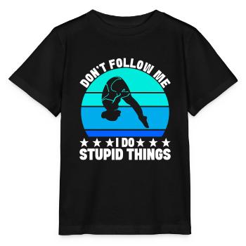 Kunstspringen Turmspringer Sprungbrett - Stanley/Stella Kinder T-Shirt MINI CREATOR  - Schwarz - Vorne - Mikhail (115cm)
